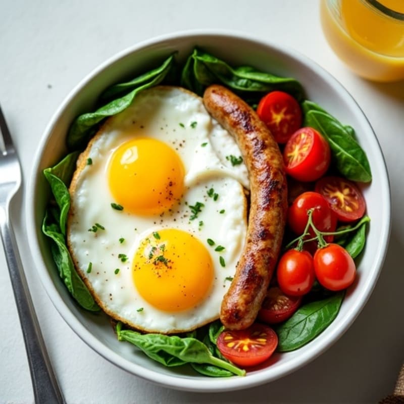 Protein-Packed Spinach and Egg White Breakfast Bowl