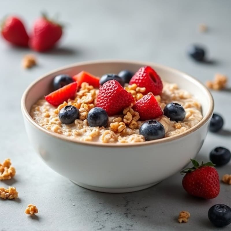 Creamy Berry Nut Oatmeal