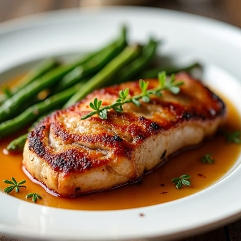 Crispy Pan-Seared Duck Breast with Herb Jus