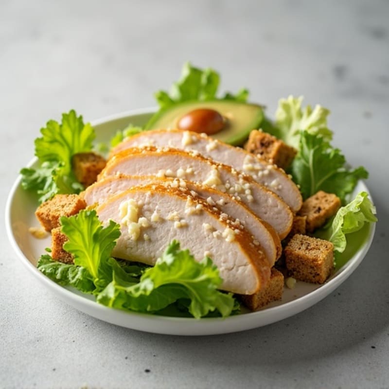 Lean Sliced Turkey and Crispy Romaine Caesar Salad