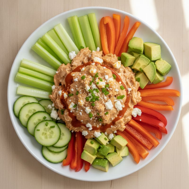 Clean-Eating Buffalo Chicken Dip Bowl