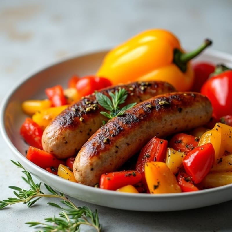 Herb-Roasted Italian Chicken Sausage with Bell Peppers