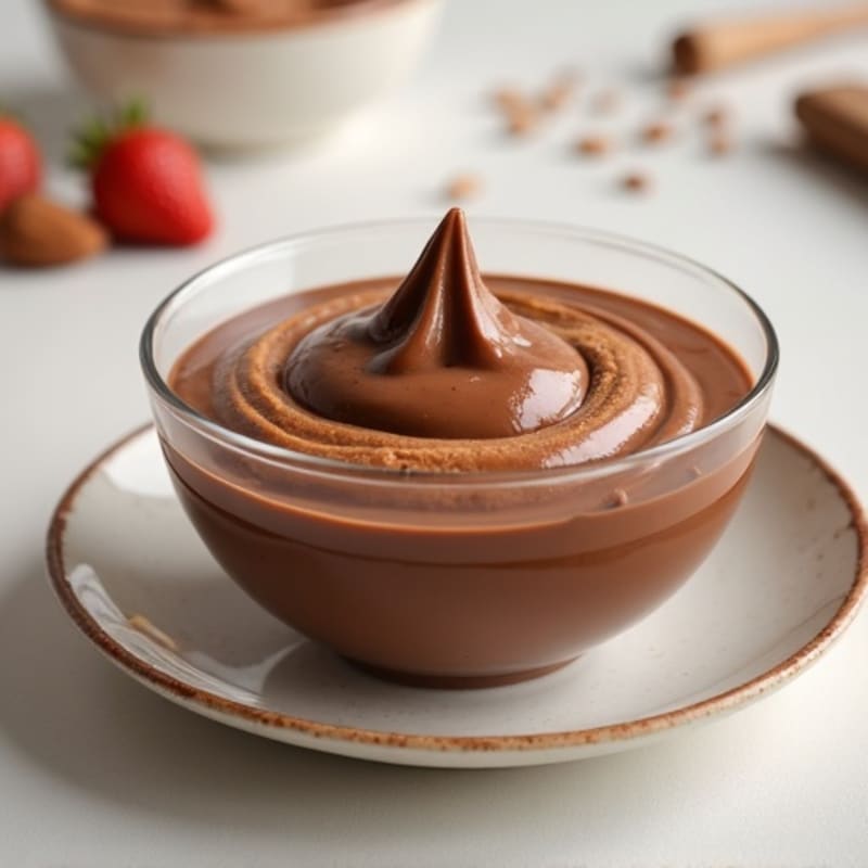 Silky Chocolate Protein Pudding with Almond Butter Swirl