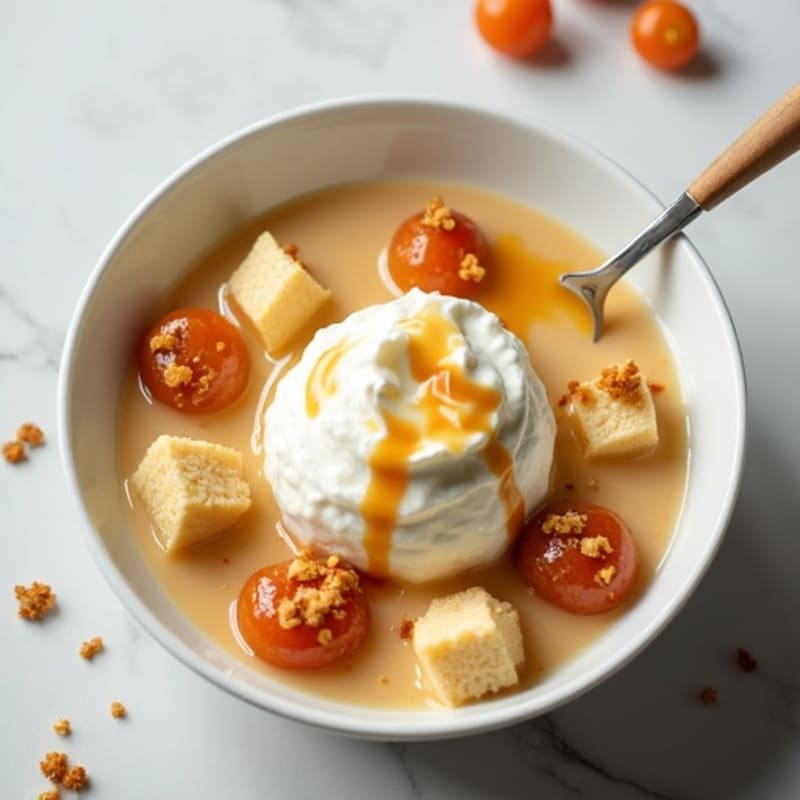 Creamy Salted Caramel Cheesecake Protein Bowl