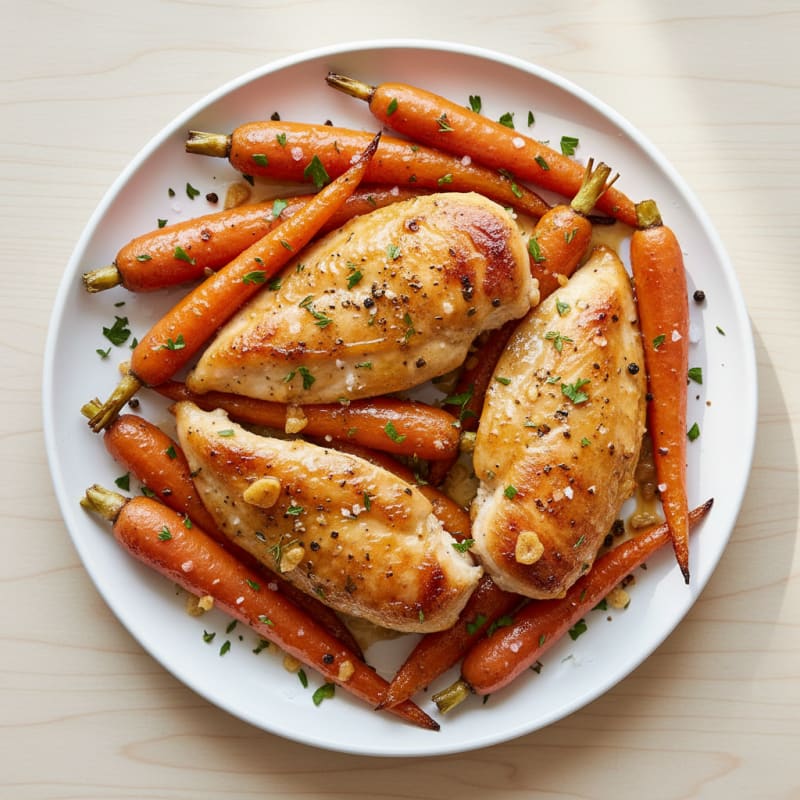 Caramelized Maple-Glazed Roasted Carrots