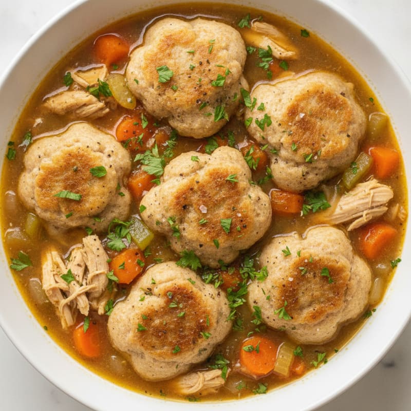 Homestyle Chicken and Herb Dumplings