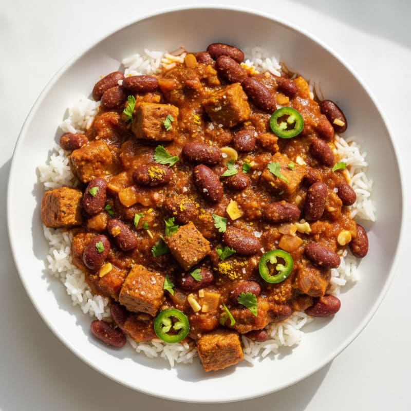 Hearty Quorn and Kidney Bean Chili