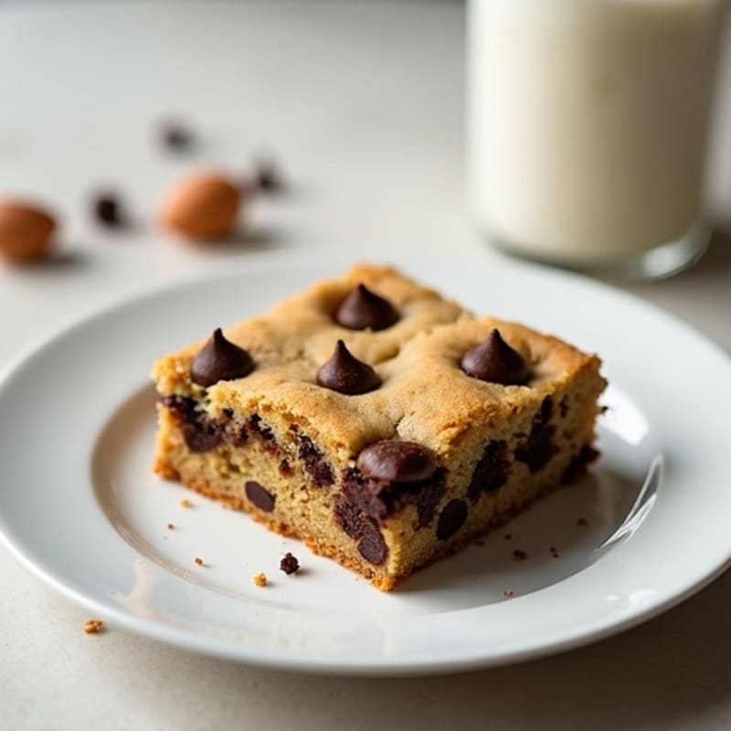 Protein-Packed Almond Flour Chocolate Chip Cookie Cake
