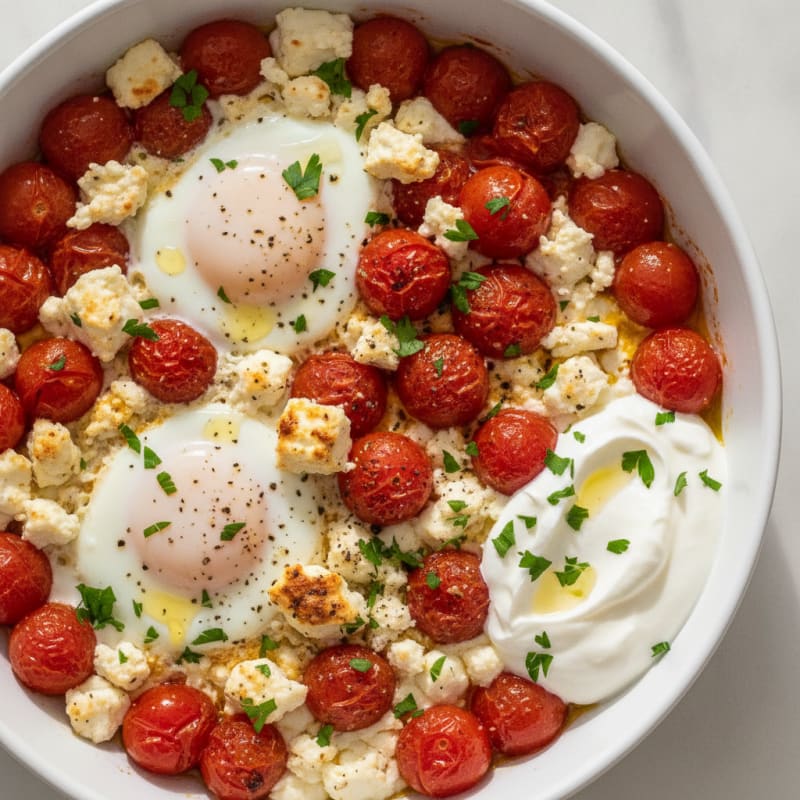 Baked Eggs with Roasted Tomatoes