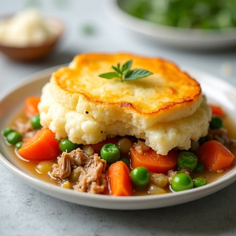 Healthy Turkey Pot Pie with Vegetables