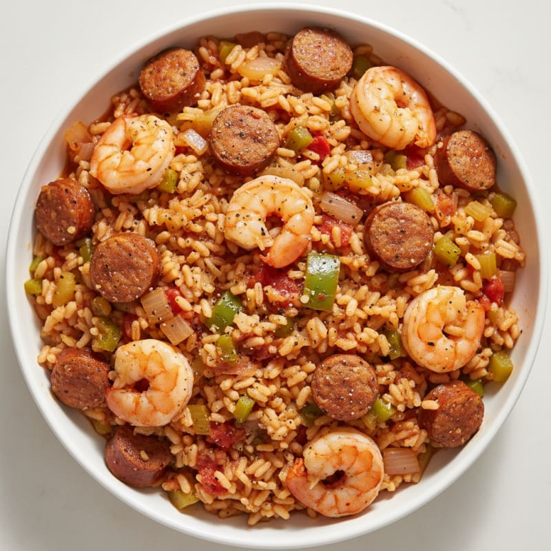 Creole Shrimp and Sausage Jambalaya