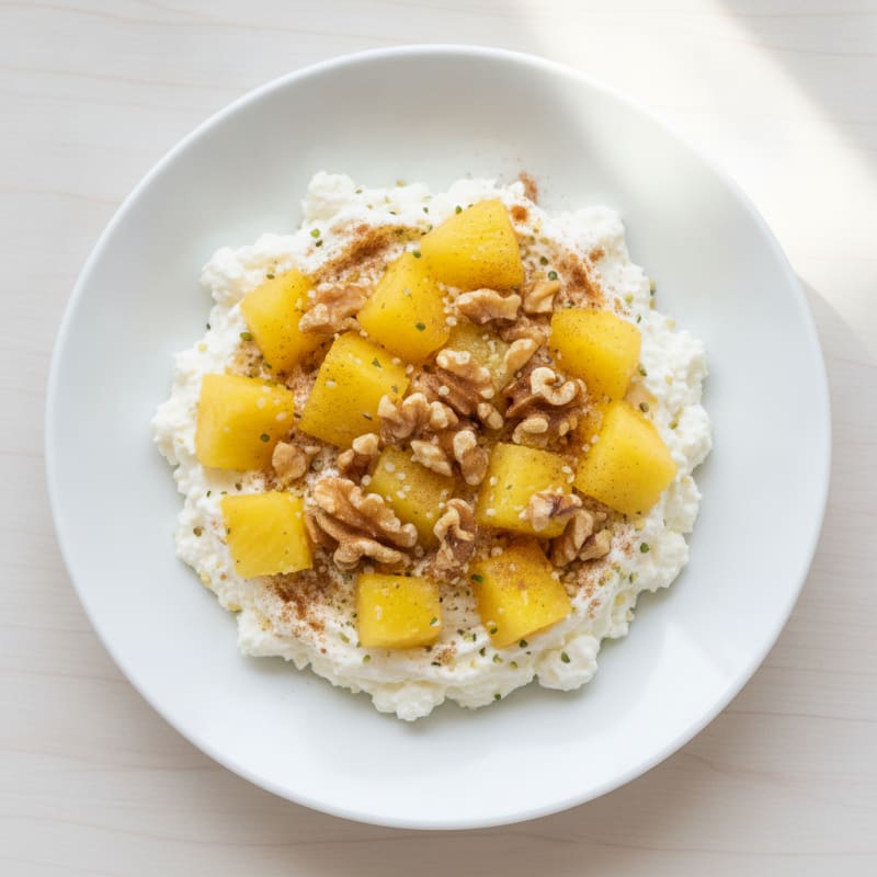 Cottage Cheese Yogurt Pineapple Bowl