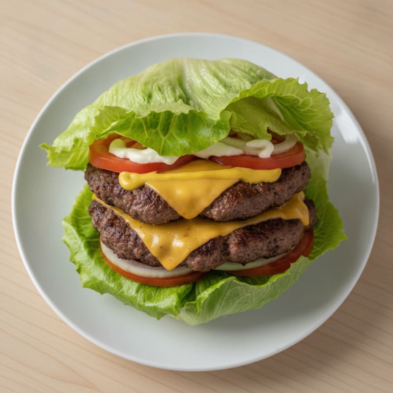 Lettuce-Wrapped Double-Double Burger