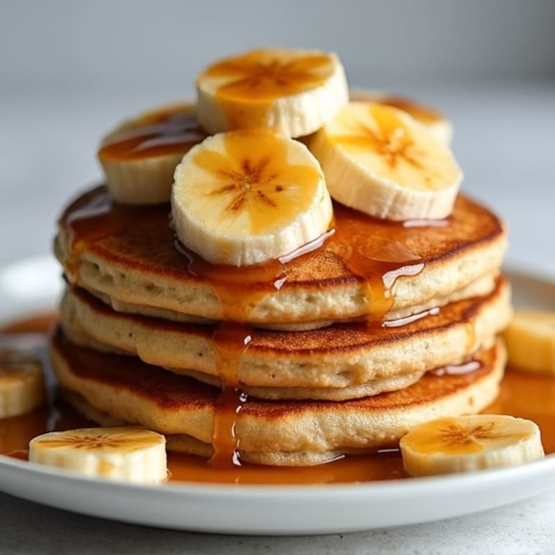 Protein-Packed Caramelized Banana Oat Pancakes