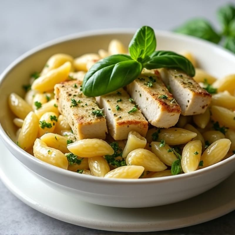 Creamy Pesto Chicken Pasta with Fresh Basil