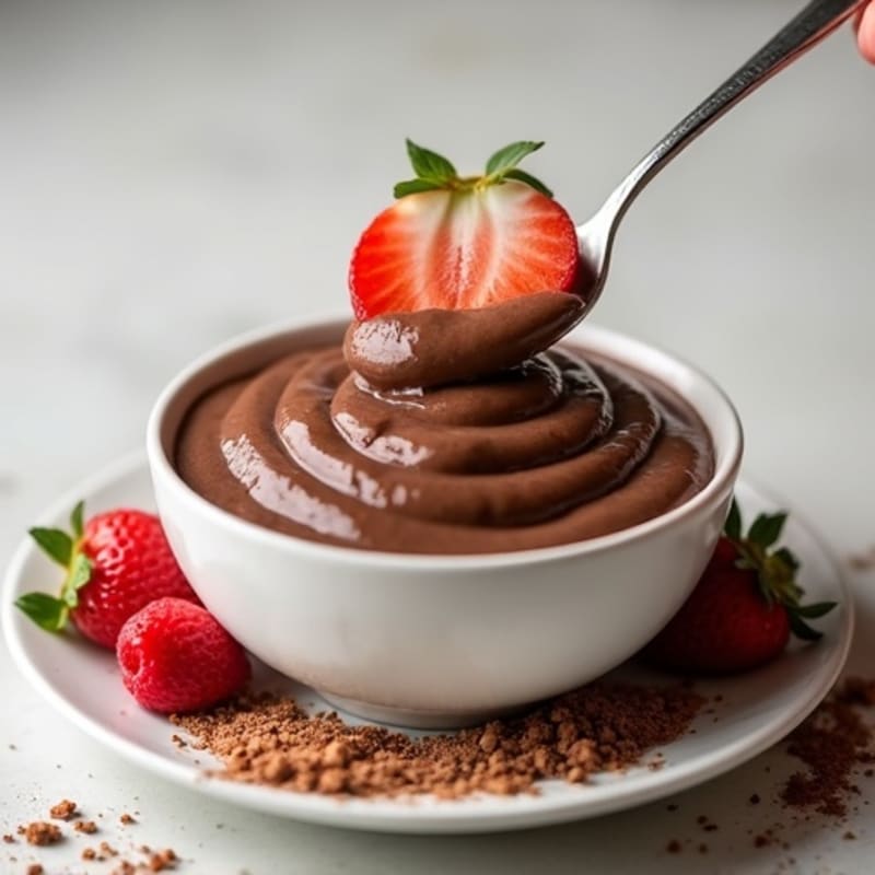 Silky Chocolate Protein Pudding with Greek Yogurt