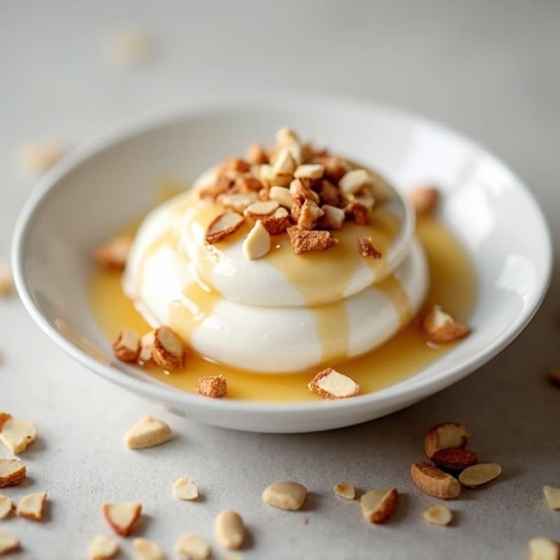 Silky Greek Yogurt Protein Pudding with Almonds