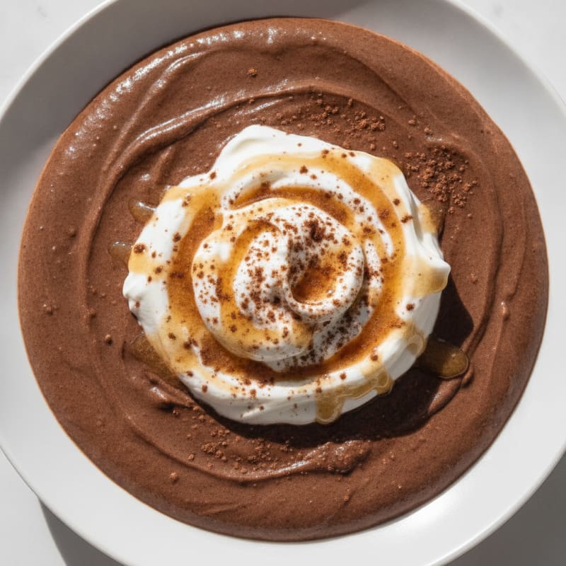 Silky Chocolate Protein Pudding with Greek Yogurt
