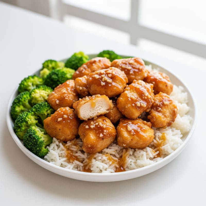 Crispy Honey-Garlic Chicken Bites