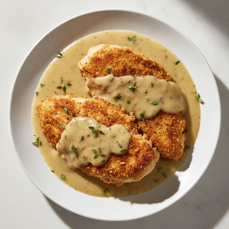 Buttermilk Fried Chicken with Creamy Gravy