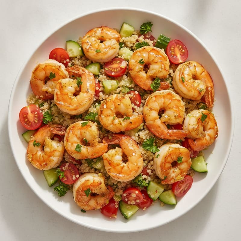 Lemon-Herb Shrimp with Quinoa Salad