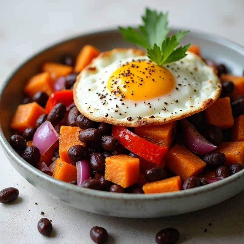 Smoky Black Bean and Sweet Potato Hash