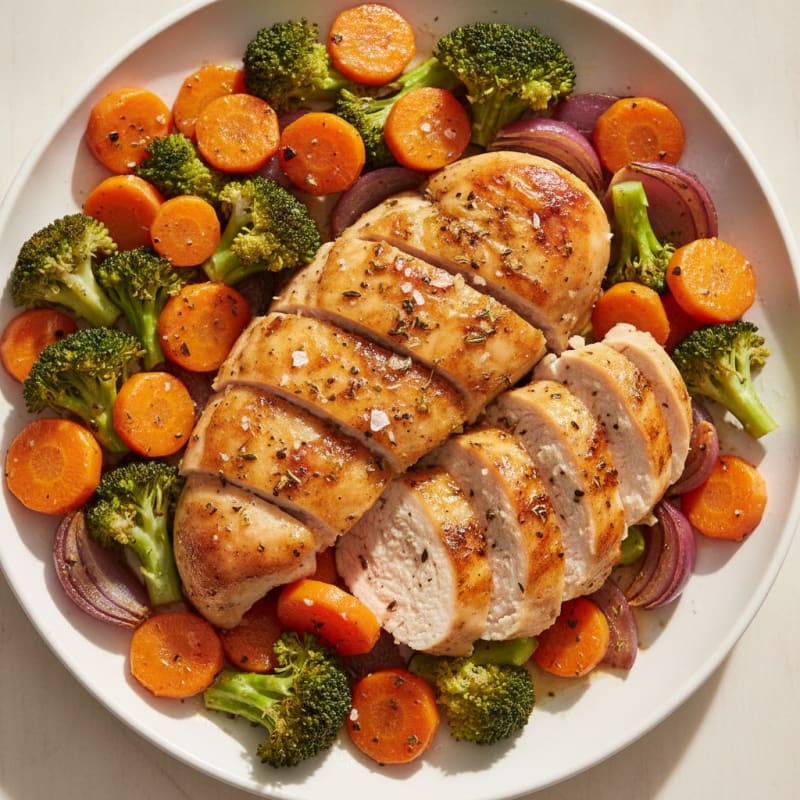 Garlic Herb Roasted Chicken with Vegetables