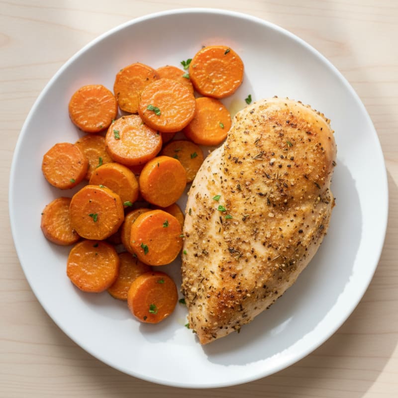 Baked Chicken with Roasted Root Vegetables