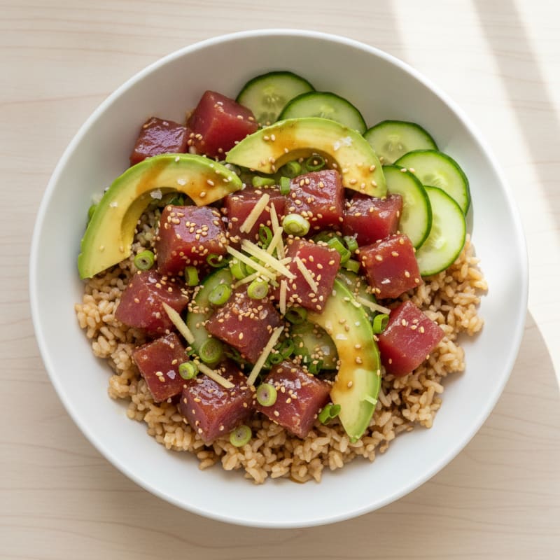 Hawaiian Ahi Tuna Poke Bowl