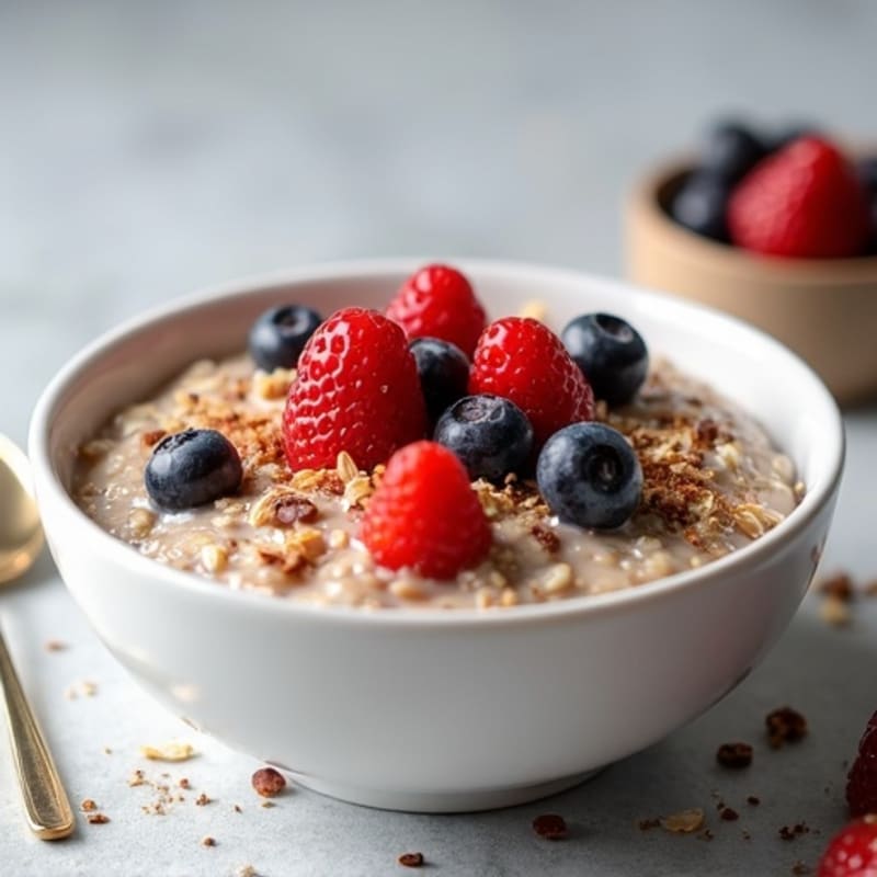 Protein-Packed Vanilla Berry Overnight Oats