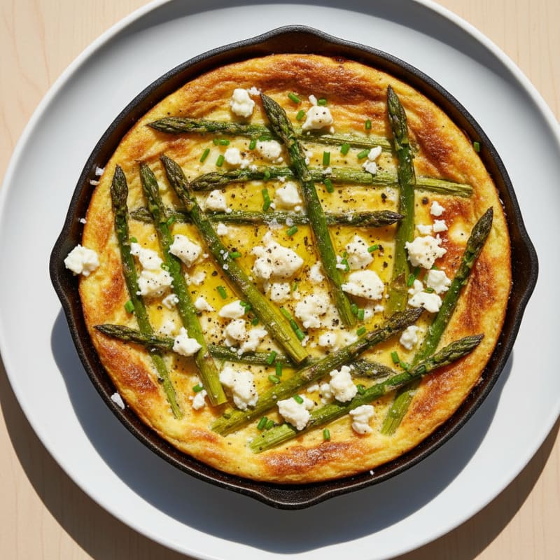 Baked Eggs with Roasted Asparagus