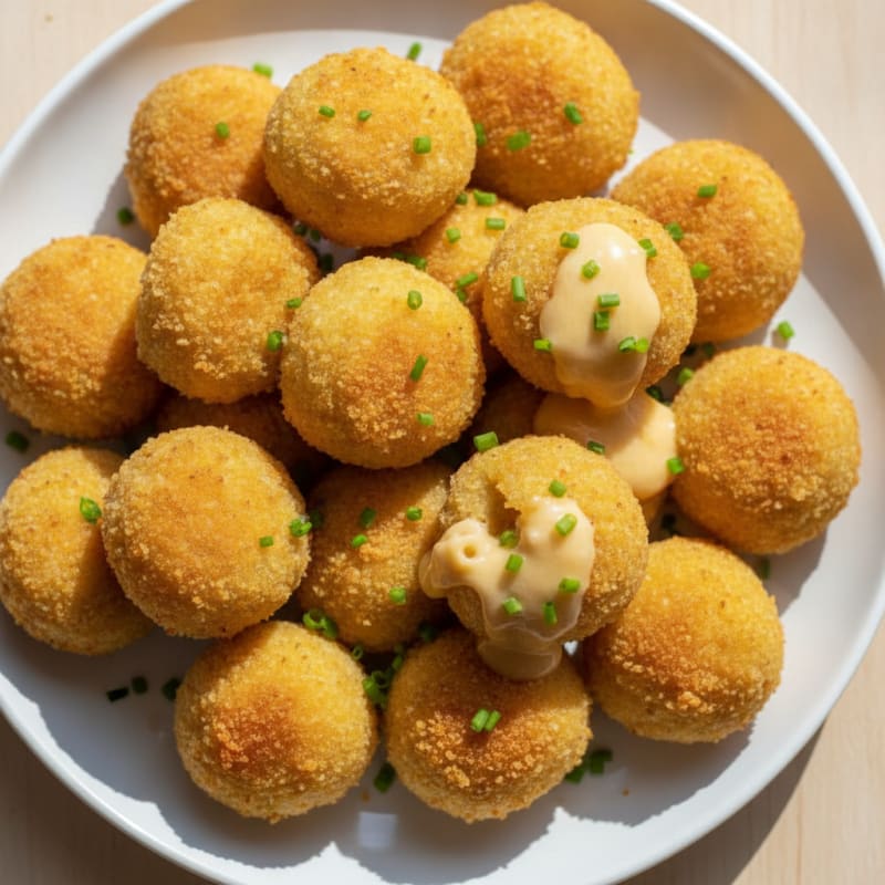 Golden Macaroni and Cheese Bites
