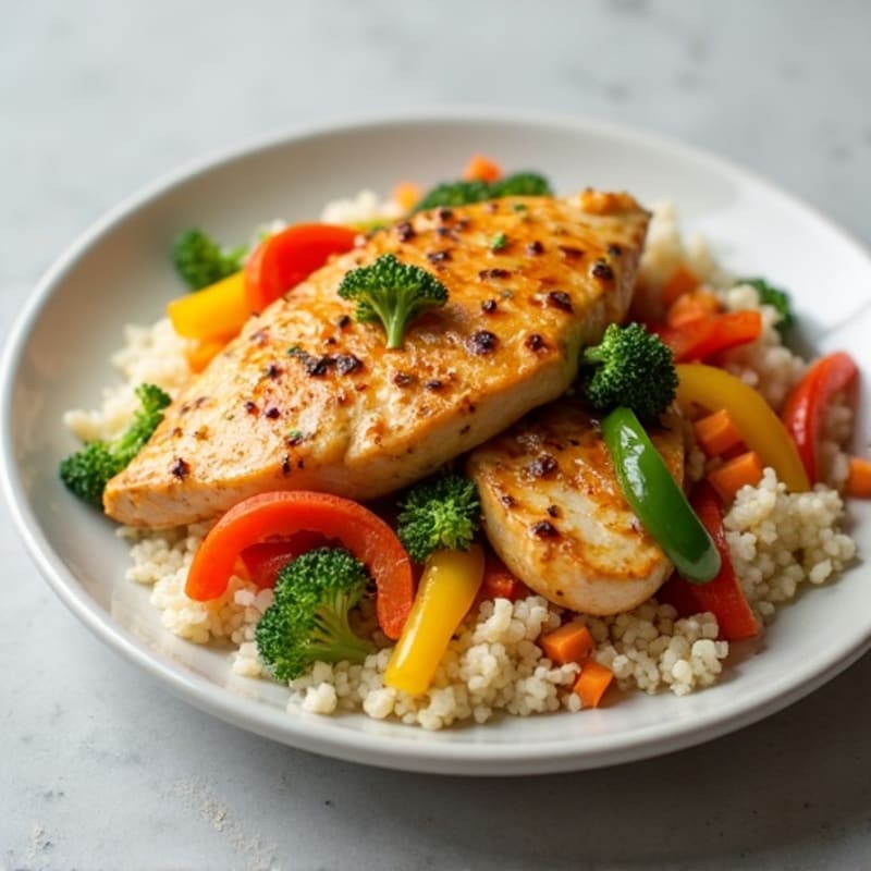 Cauliflower Rice Chicken Stir-Fry