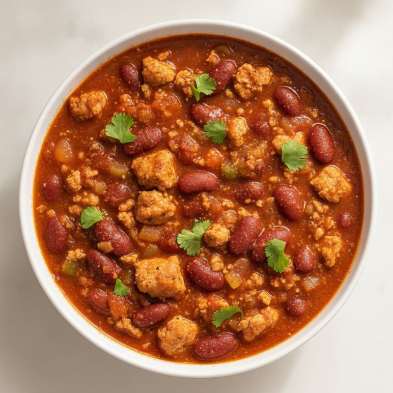 Hearty Turkey and Bean Chili
