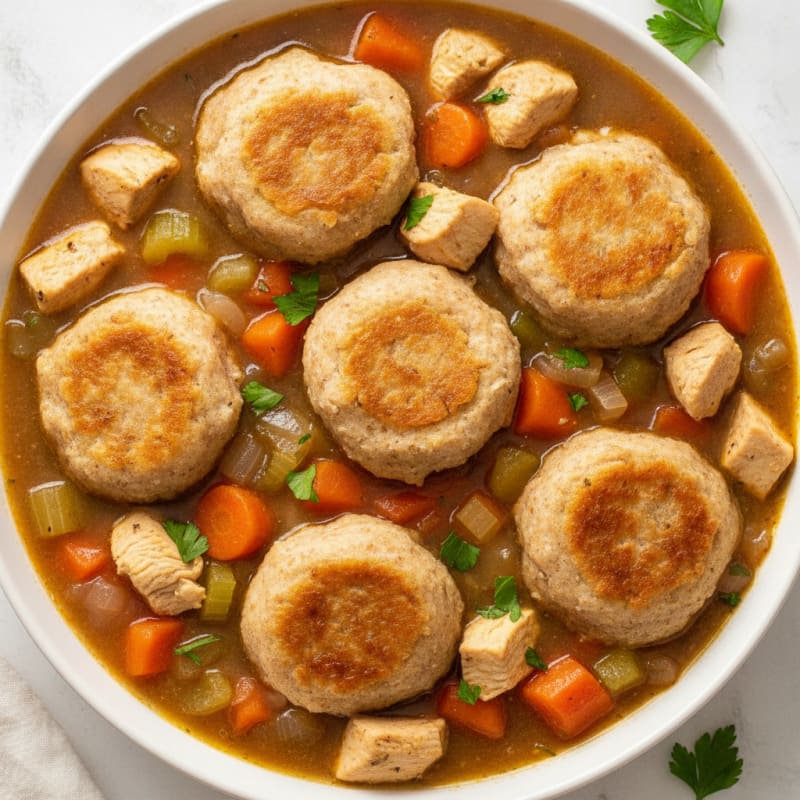 Hearty Chicken and Herb Dumpling Stew