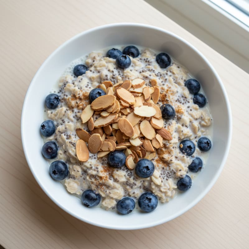 Blueberry Almond Overnight Oats