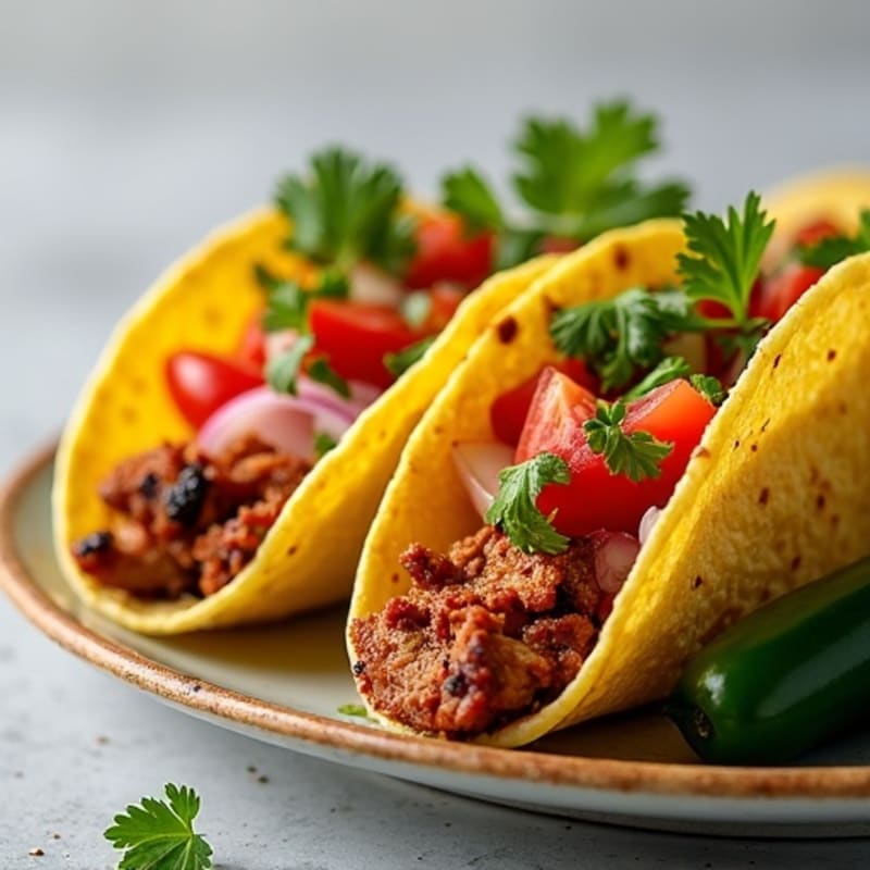 Crispy Slow-Cooked Pork Tacos with Fresh Pico de Gallo