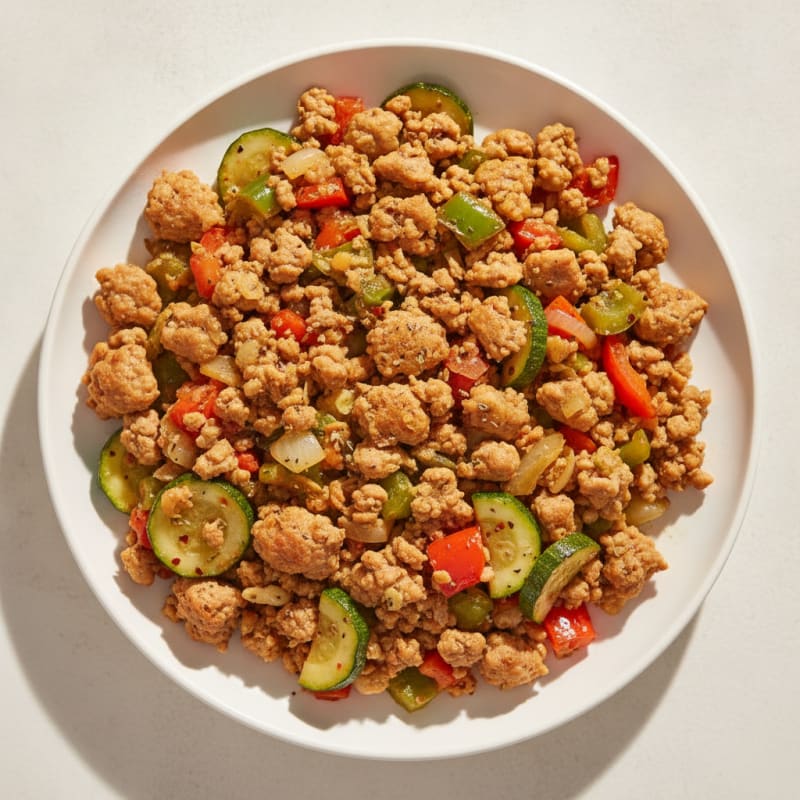 Savory Ground Turkey Skillet