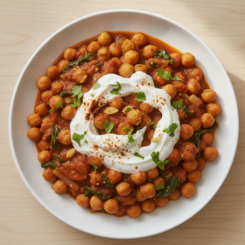 Hearty Chickpea Masala with Fragrant Spices