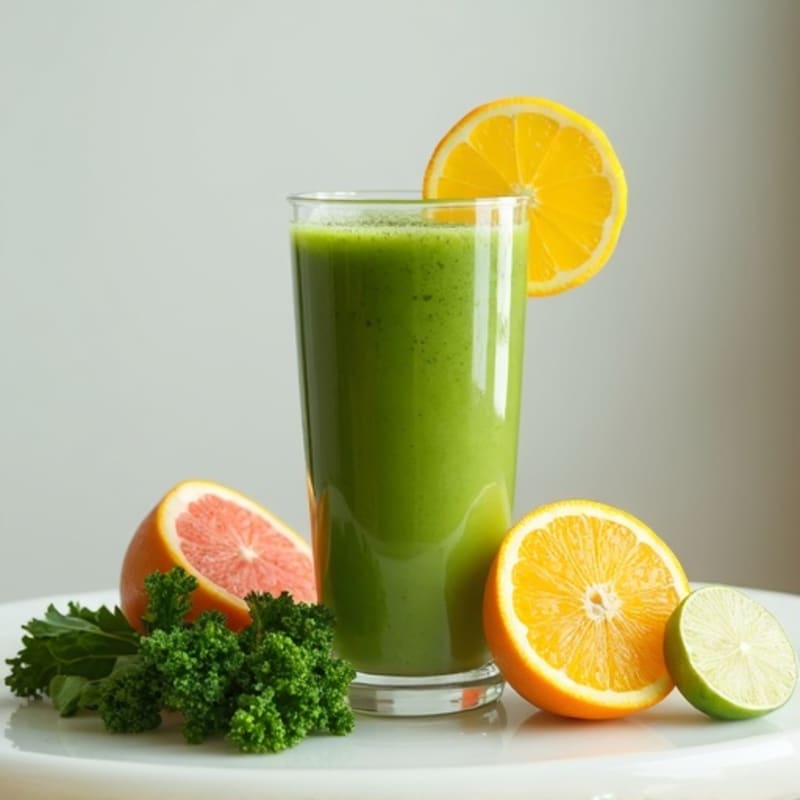 Zesty Citrus-Greens Detox Juice