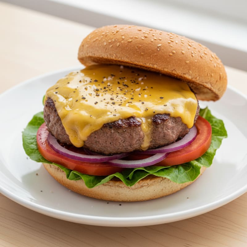 Classic Beef Burger with Cheddar