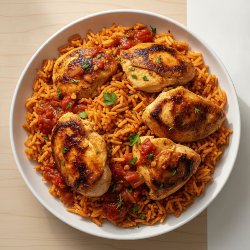 West African Jollof Chicken and Rice