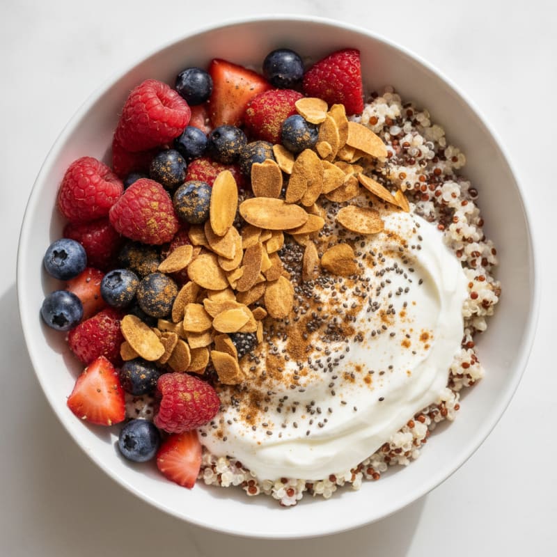 Berry Quinoa Bowl with Toasted Almonds
