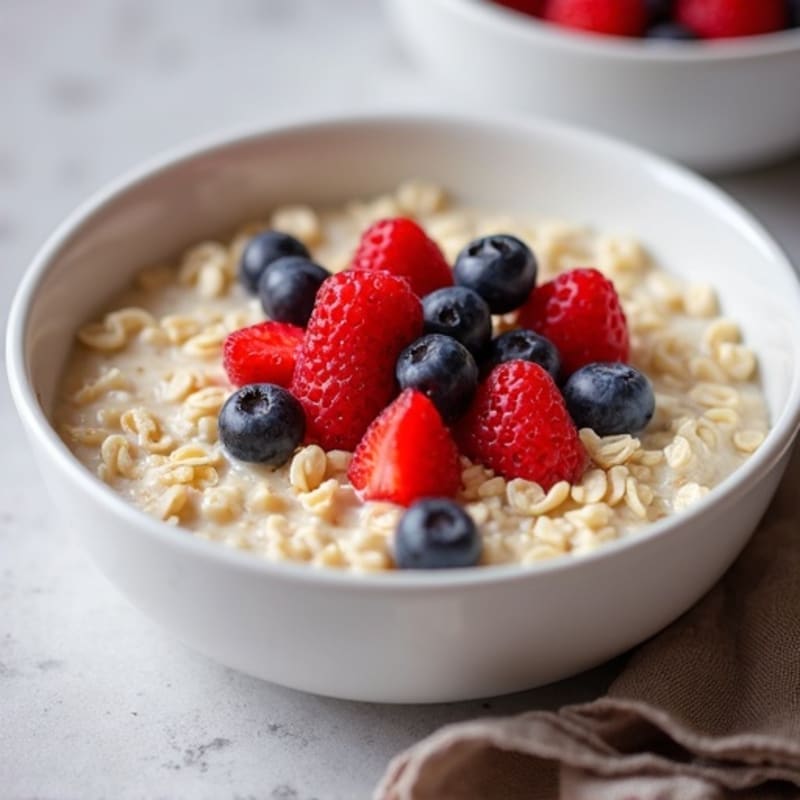 Creamy Protein Oats with Fresh Berries