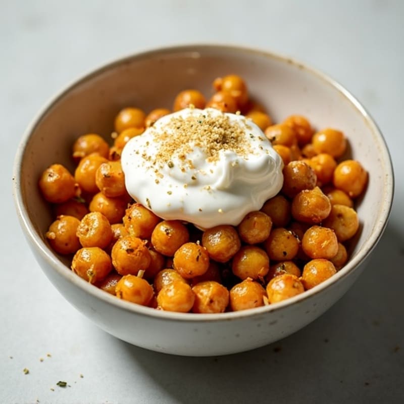 Crispy Garlic-Herb Roasted Chickpeas