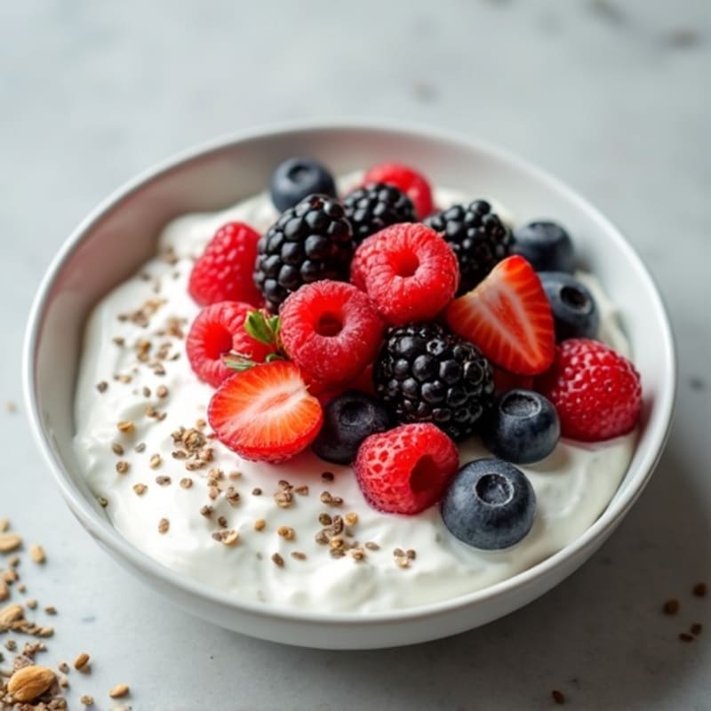 Protein-Packed Creamy Greek Yogurt with Fresh Berries and Chia