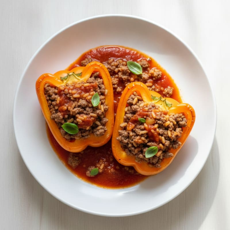 Ground Beef Stuffed Bell Peppers