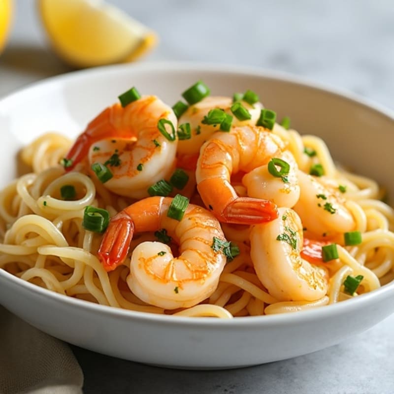 Citrus-Garlic Shrimp with Rice Noodles
