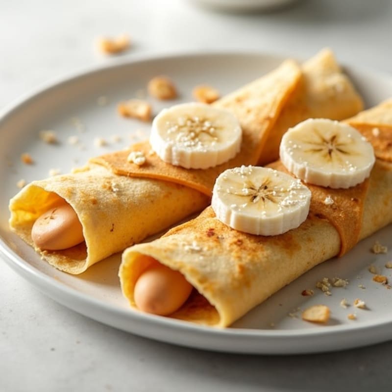 Protein-Packed Almond Butter Banana Crepes