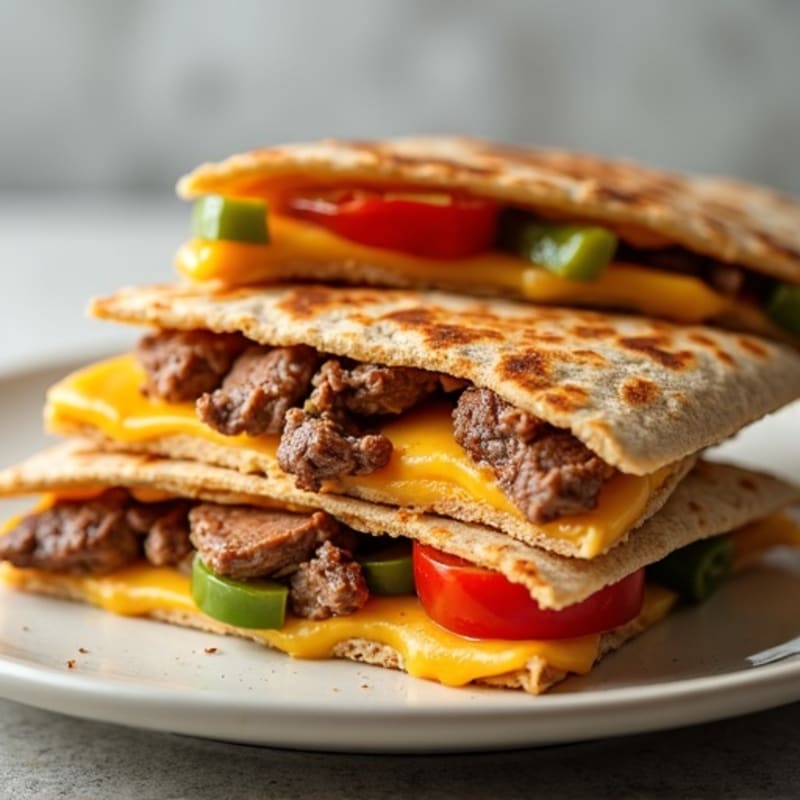 Healthy Steak and Veggie Quesadillas